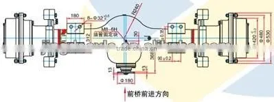 XCMG LW500K 5 tons wheel loader AXLE LW500K LW500KN LW500FN ZL50GN XCMG SDLG XGMA LIUGONG wheel loader axle spare parts
