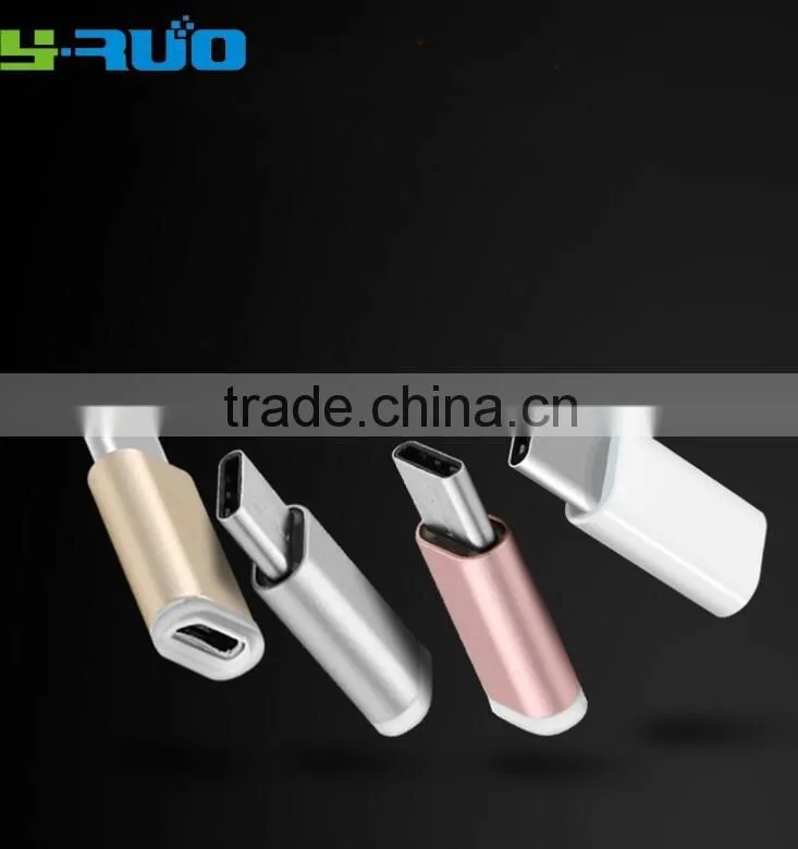 Free sample USB-C to Micro USB Adapter for Nexus 5X, 6P, OnePlus 2, with 56k Resistor; Meet USB 3.1 Type C standard