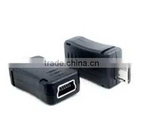 Black color micro usb male to mini usb female adapter cabletolink top quality