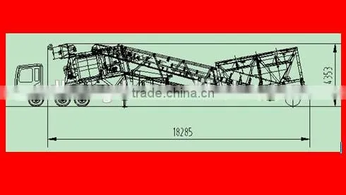 Mobile Concrete Batching Plant YHZS60 with Reasonable Price on Sale