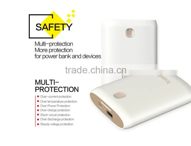 2016 Manufacture OEM promotional mobile xiaomi power bank 10000mah for samsung Note,I7