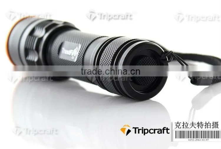 XM-L T6 1800 Lumens 7 mode Zoomable Led flashlight torch