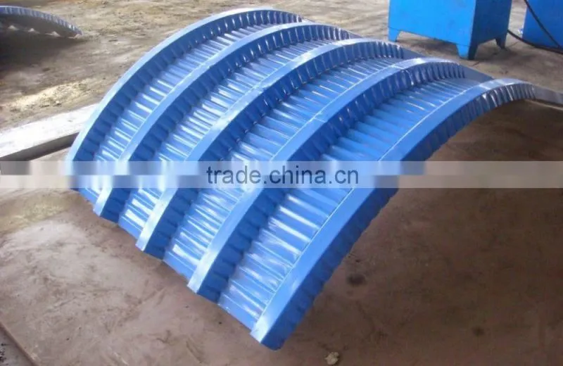 Arch Roof Roll Forming Machine / Roof Panel Curving Machine / Steel Arch Sheet Bneding Crimping machine