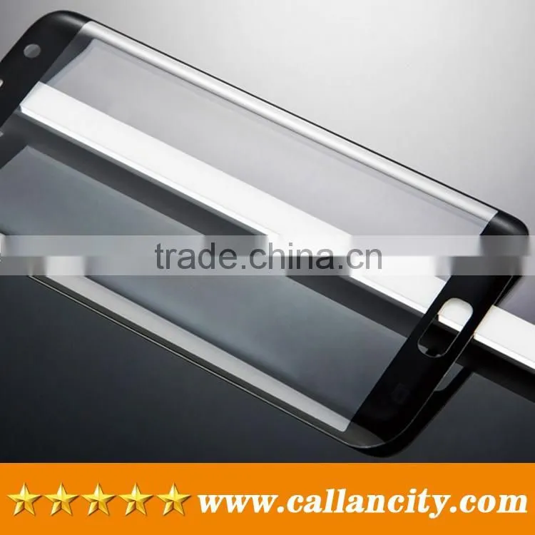 2016 New Arrival for Samsung Galaxy s7 edge tempered glass screen protector / Full curved s7 edge tempered glass