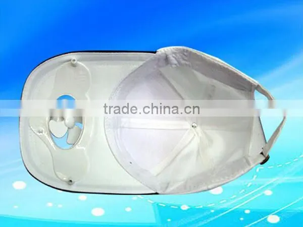 Solar cap with fan