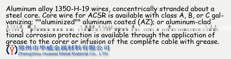 ACSR Aluminium Conductor