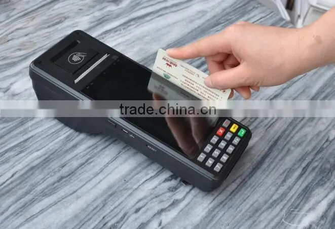 Andriod OS Mobile POS Terminal with Bluetooth,GPRS,GPS,WiFi,Biometric,RFID,Barcode,Smart Card,RFID Card(Portable POS Machine)