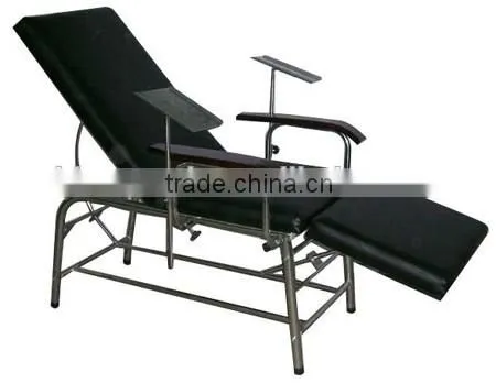Stainless Steel blood donor chair / blood connection chair