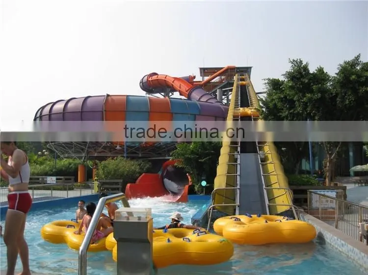 2016 Hot Selling Funny Super Behemoth bowl slide Fiberglass Water Park Amusement for sale
