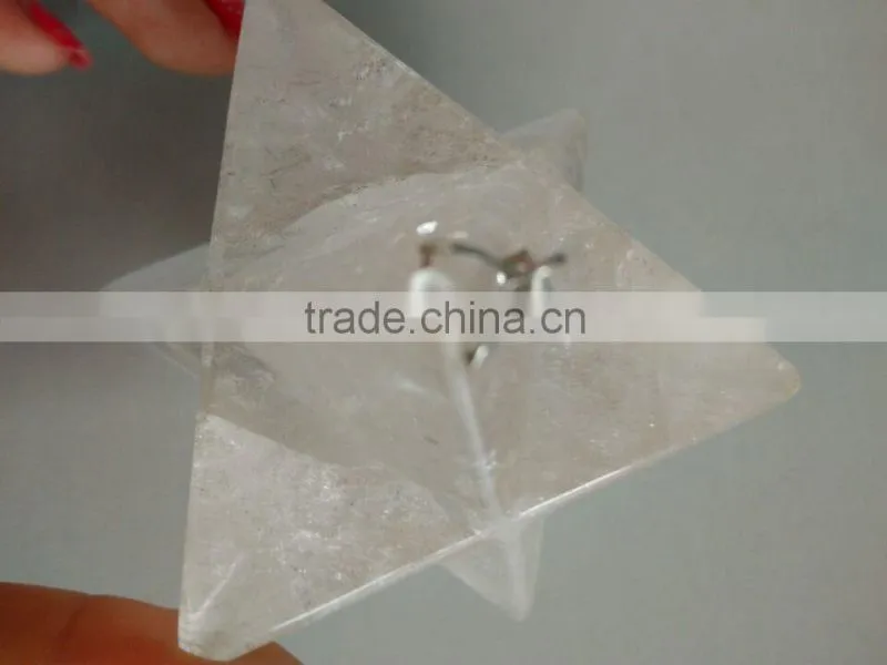 Wholesale Natural Elegent Portable Clear Crystal star shaped crystal gift craft