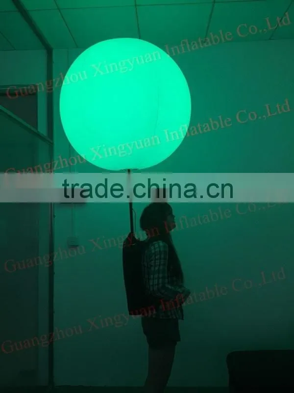 Factory price adverising walking balloon, led backpack balloon for sale