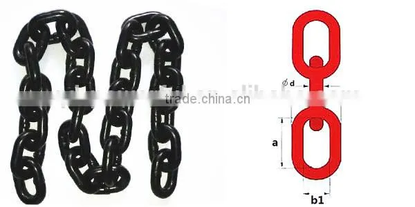 DIN EN 818-2 grade80 alloy steel load industrial chain tensioners unbreakable chain