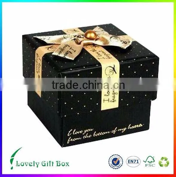 created paper packaging box for red perfume gift packing