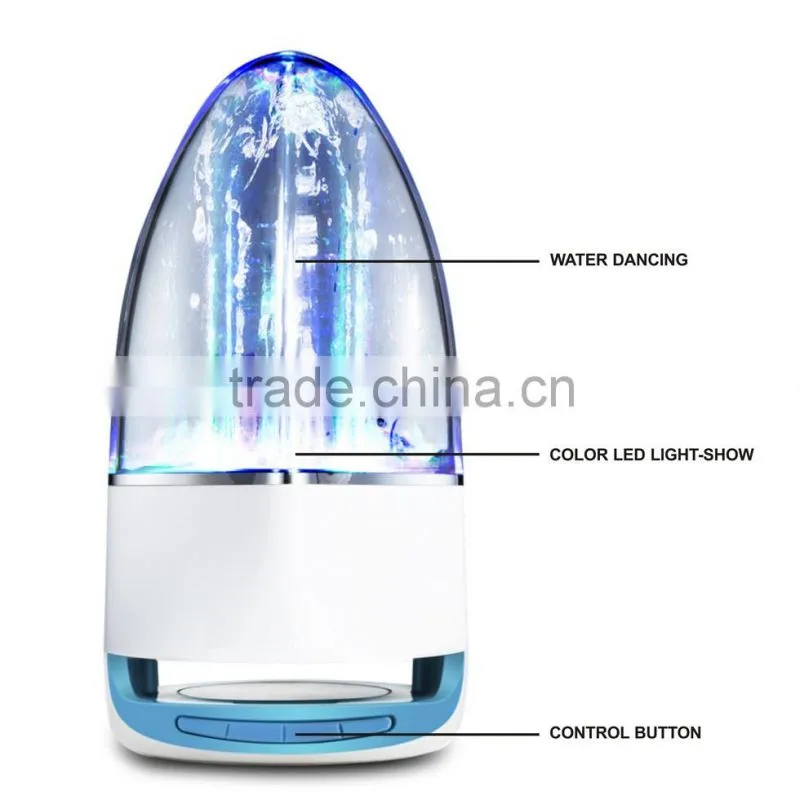 New Hi-Fi Portable Mini Bluetooth Wireless Water Dancing Speaker with Bluetooth V3.0