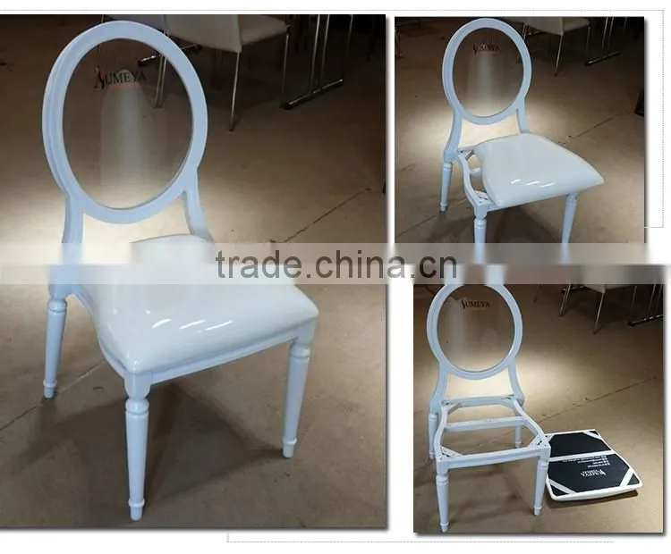Hotel furniture wholesale luxury aluminum dining ghost chairs louis wedding stacking banquet chair