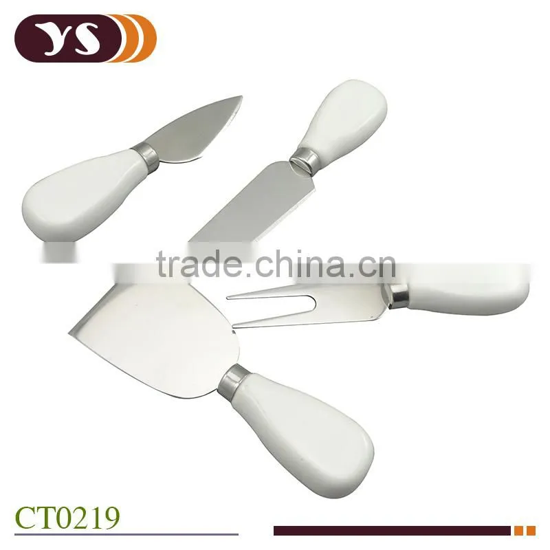 4pcs high-temperature ceramic handle cheese set