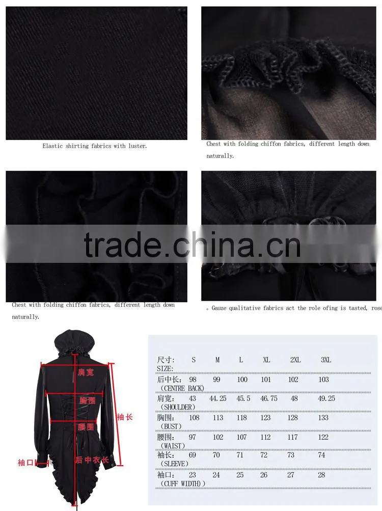 Devil fashion 2015 latest men's gothic shirt SHT00301