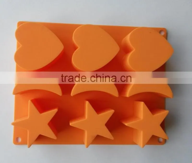 high quality heart shape silicone ice cube tray