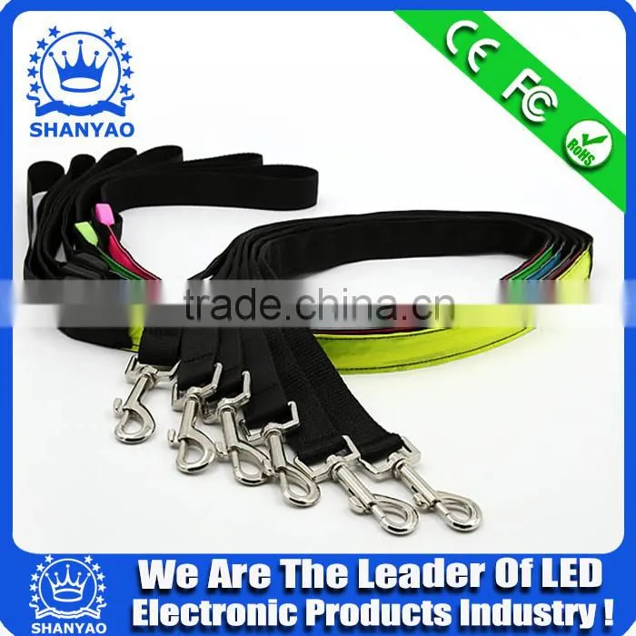 2016 Decorative Refiective LED Light Dog Leash As New Year Gift
