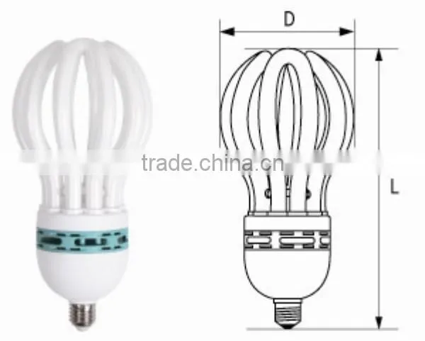 DEU CFL Daylight 45W 85W 105W Lotus Flower Shape Lamp