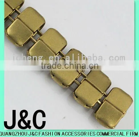 Shoes decoration Raw Brass Chain