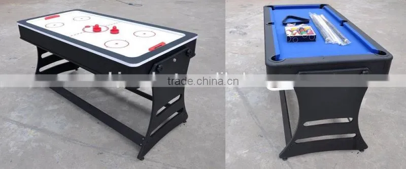 6' Cheaper price Factory promotion 2 in 1 Multi games table. Air hockey table, Pool table