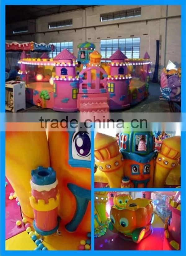 New design amusement park electric train pumpkin castle joy spray cart car amusement game