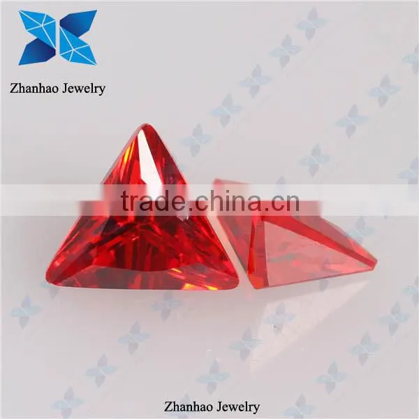 Natural fancy rough uncut rvd synthetic red cz