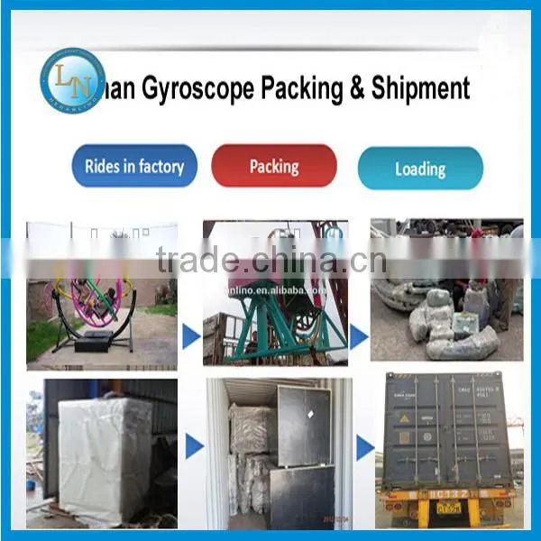 Thrilling new products! High quality 2seats amusement human gyroscope ride for sale