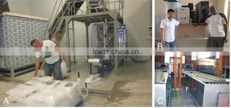 1 Ton Ice Block Making Machine With Brine Water For Ice Feezing