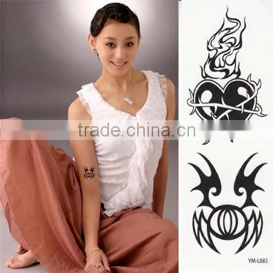 2015 Full face tattoo for promotional removal custom tattoo sticker