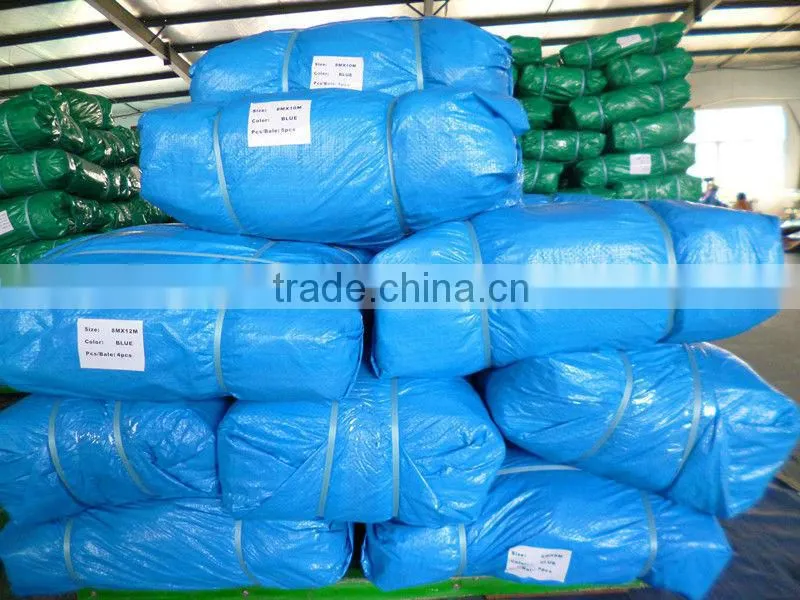 160gsm striped rain fly pe tarpaulin
