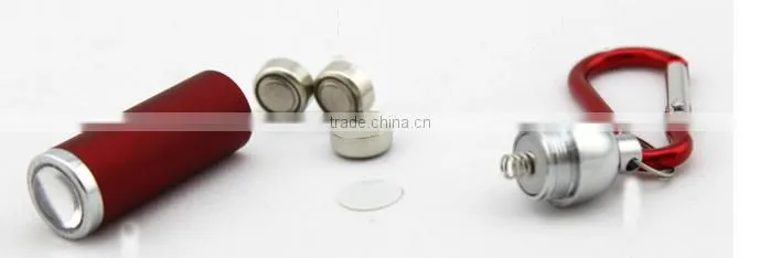 0.5W mini led lantern keychain promotional gift for kids led mini flashlight with button cell