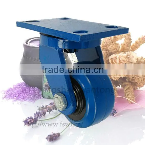 3-8 Inch Elastic Rubber Industrial Heavy Duty Caster Wheel