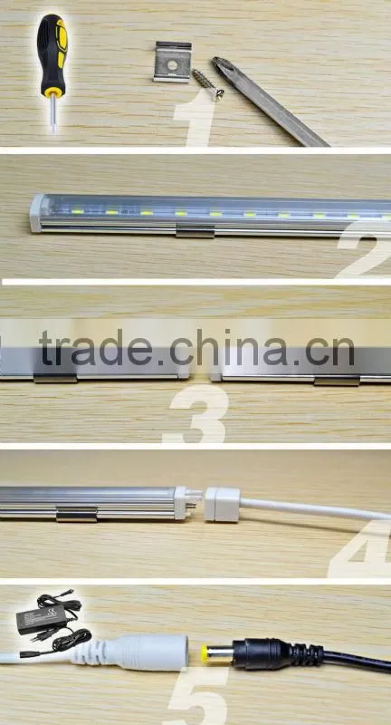 rigid led strip light RGB 60led/m 1m/pc smd5050 led rigid strip IP20 with clear PC cover led rigid strip lighting