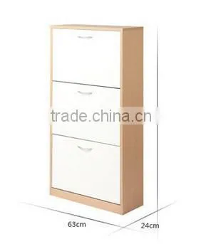 cheap price melamine MDF shoe cabinet/shoe rack