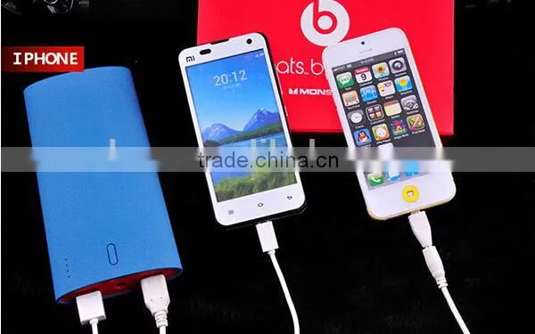 High-end top sell portable smart power bank 12000