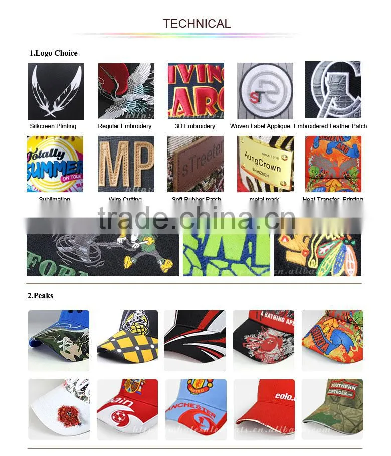 3d baseball cap custom logo cap