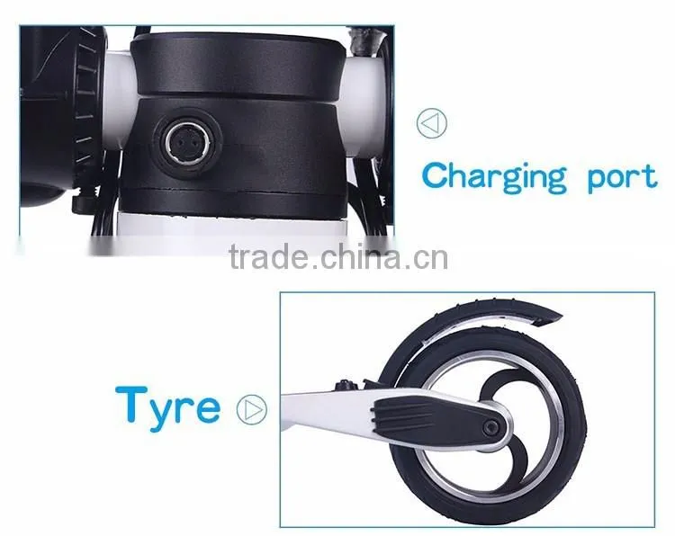 World lightest 250W folding mini electric scooter with lithium battery
