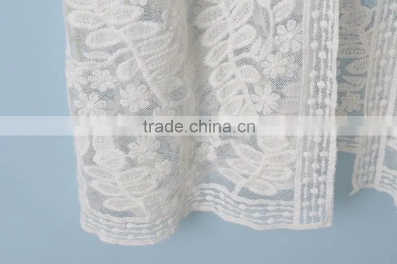 Hot sale short sleeve lace beach cardigan