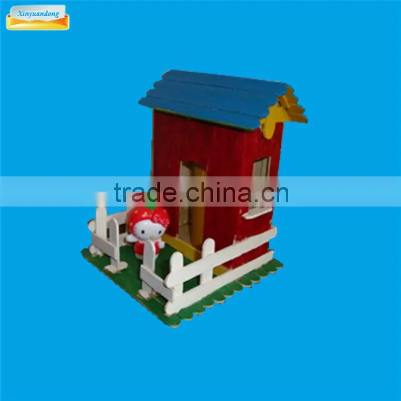 Colored wooden ice cream sticks for toy / colored toy bars