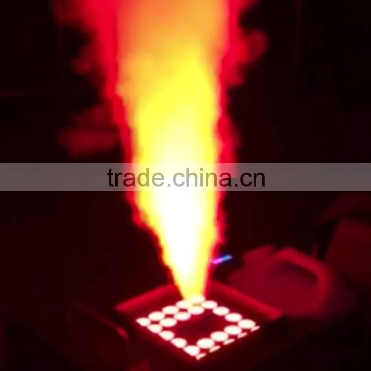 LCD Display DJ Geyser Geiser RGB CO2 Fog Cannon Pyro Vertical Upward 24x3W RGB 3IN1 LED Combination 1500W LED Fogger Machine