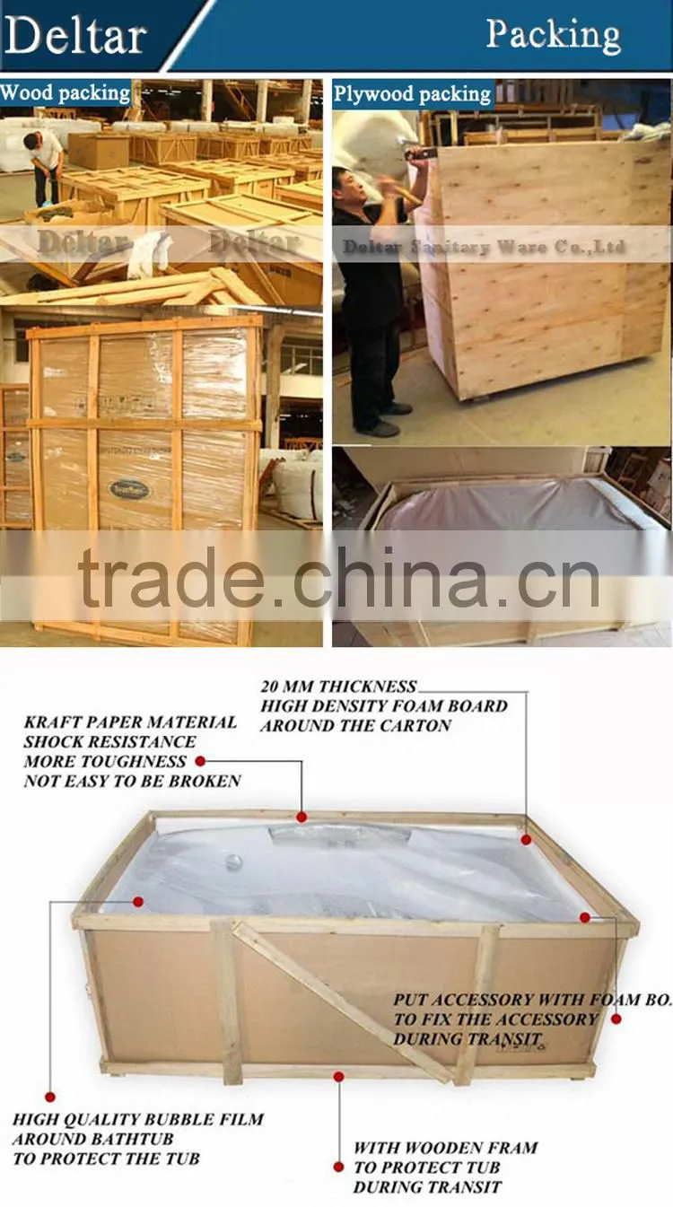 underwater massage bathtub/cheap fiber glass massage bathtub