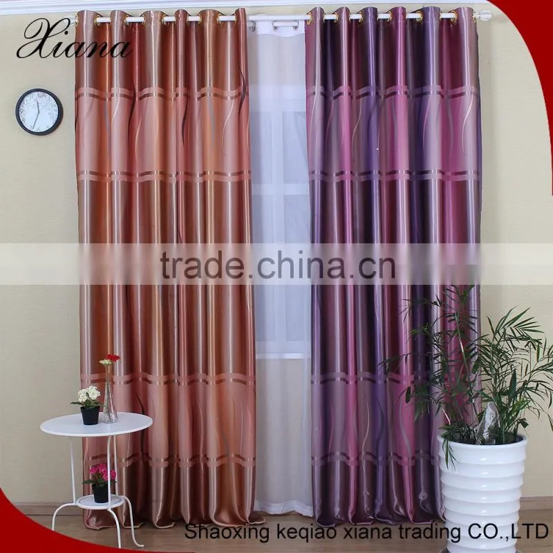 100% polyester 2016 woven fancy blackout shower curtain