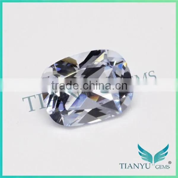7x9mm sea blue green color 105# cushion shape synthetic spinel gemstone semi precious stone