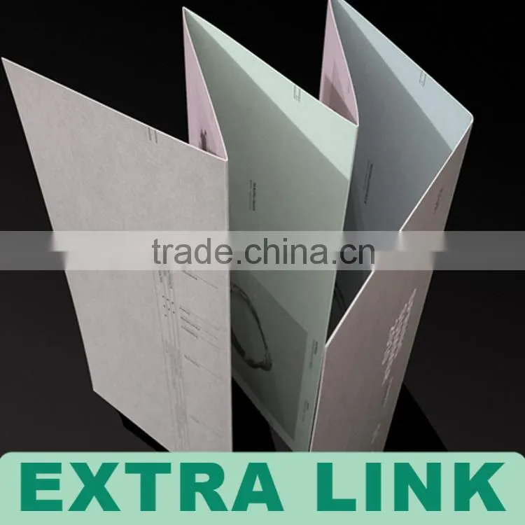 Glossy Paper Four Folded Flyer/Leaflet Printing Service