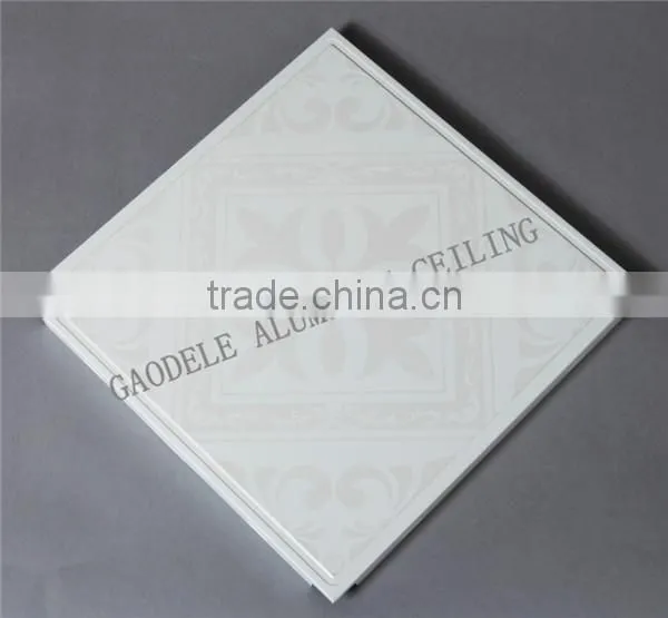 Artistic Aluminum Ceiling with Flower on it,Aluminum Ceiling Panel