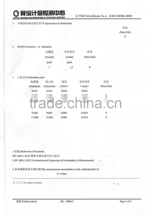 Factory DIrect 0-10mm 0.001mm Good Quality Digital Thickness Measurement