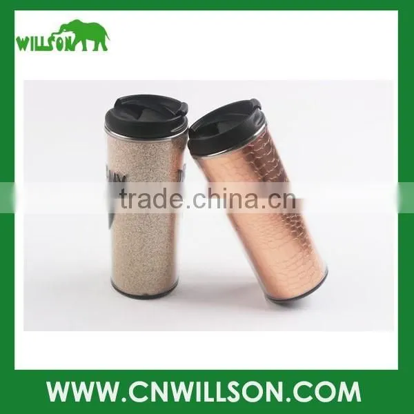 OEM cheap 350ml double wall coffee mug, stainless steel tumbler, paper insert cup