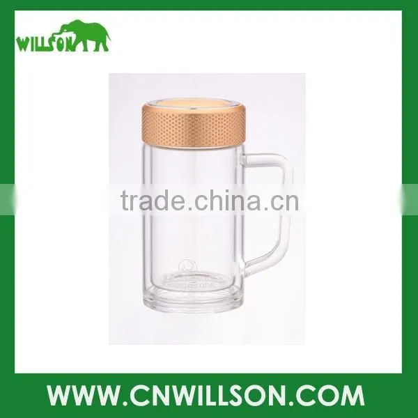 transparent glass mug for sublimation printing